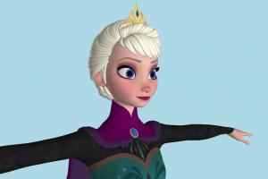 KH3 Elsa Coronation Kingdom-Hearts, KH, girl, female, woman, lady, people, human, character